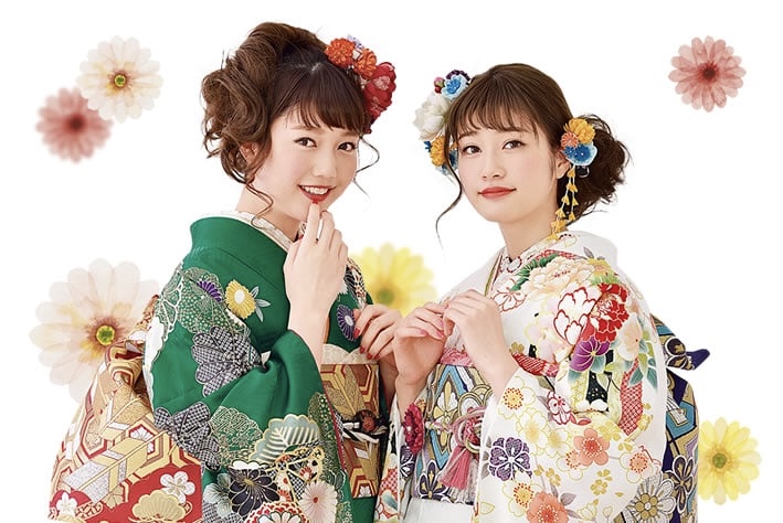 成人式前撮りネイルチップ
